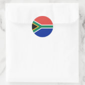 Zuid-Afrikaanse vlag Ronde Sticker (Tas)