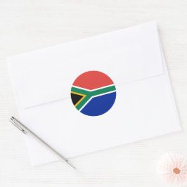 Zuid-Afrikaanse vlag Ronde Sticker