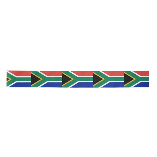 Zuid-Afrikaanse vlag Satijnen Lint (Voorkant)