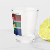 Zuid-Afrikaanse vlag Shot Glas (Rechts)