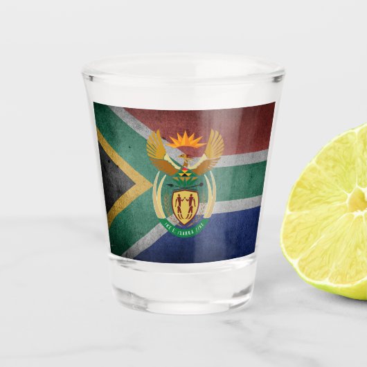 Zuid-Afrikaanse vlag Shot Glas (Voorkant)