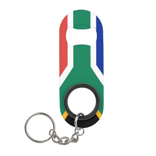 Zuid-Afrikaanse vlag Sleutelhanger Flessenopener (Voorkant)
