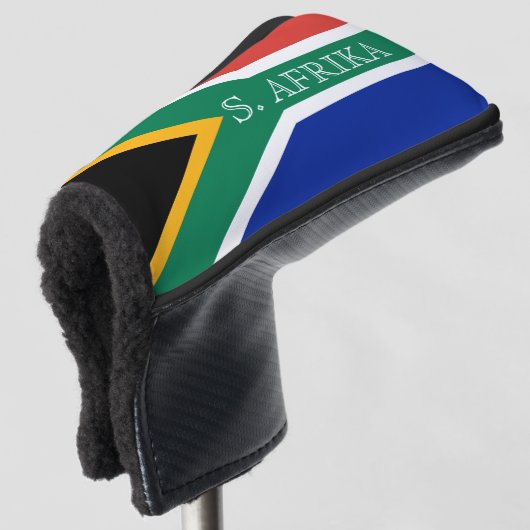 Zuid-Afrikaanse vlag: speciale golfkoppen Golfheadcover (3/4 voorkant)