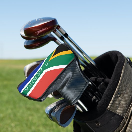 Zuid-Afrikaanse vlag: speciale golfkoppen Golfheadcover (Insitu)