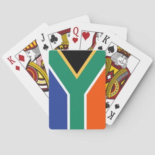 Zuid-Afrikaanse vlag Speelkaarten (Achterkant)