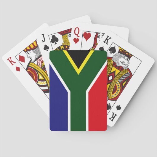 Zuid-Afrikaanse vlag Speelkaarten (Achterkant)