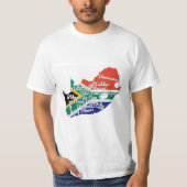 zuid - afrikaanse vlag t-shirt (Voorkant)