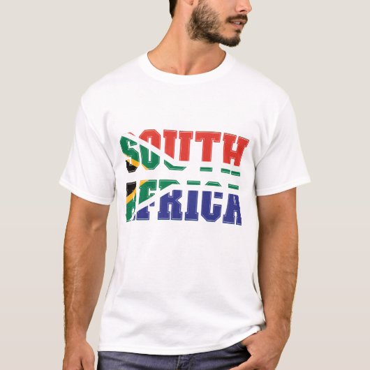 Zuid-Afrikaanse vlag T-shirt (Voorkant)
