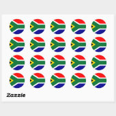 Zuid-Afrikaanse vlag T-shirts en cadeaus Ronde Sticker (Vel)