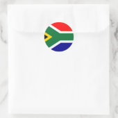 Zuid-Afrikaanse vlag T-shirts en cadeaus Ronde Sticker (Tas)