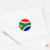 Zuid-Afrikaanse vlag T-shirts en cadeaus Ronde Sticker (Envelop)