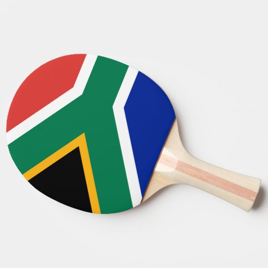 Zuid-Afrikaanse vlag Tafeltennisbatje (Zijkant)