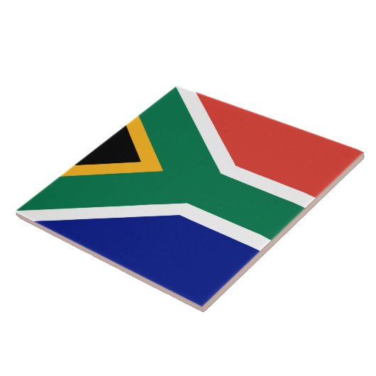 Zuid-Afrikaanse vlag Tegeltje (Zijkant)