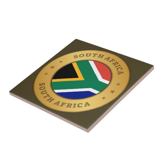Zuid-Afrikaanse vlag Tegeltje (Zijkant)