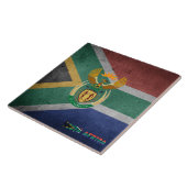 Zuid-Afrikaanse vlag Tegeltje (Zijkant)
