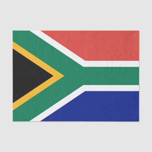 Zuid-Afrikaanse vlag Tissuepapier (Voorkant)