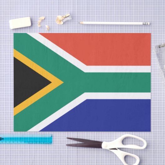 Zuid-Afrikaanse vlag Tissuepapier (Craft)