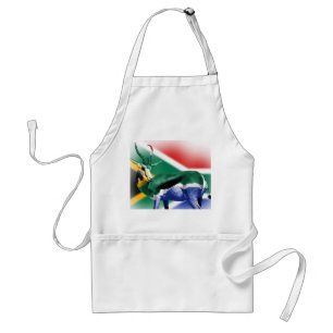 Zuid-Afrikaanse vlag van Springbock Standaard Schort