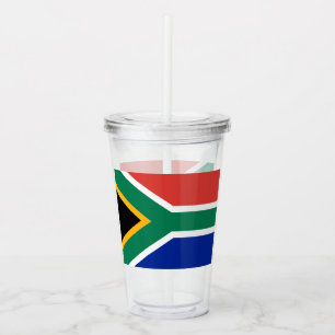 Zuid-Afrikaanse vlag van Zuid-Afrika Acryl Drinkbeker