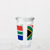 Zuid-Afrikaanse vlag van Zuid-Afrika Acryl Drinkbeker (Rechts)