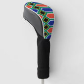 Zuid-Afrikaanse vlag van Zuid-Afrika Golfheadcover (Schuin)