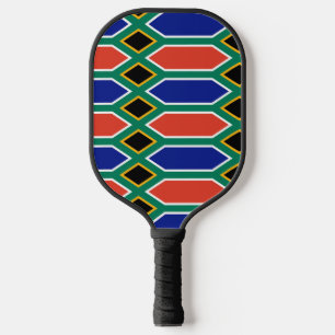 Zuid-Afrikaanse vlag van Zuid-Afrika Pickleball Paddle