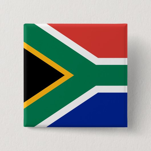 Zuid-Afrikaanse vlag Vierkante Button 5,1 Cm (Voorkant)