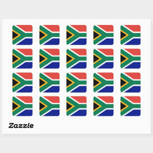 Zuid-Afrikaanse vlag Vierkante Sticker