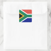 Zuid-Afrikaanse vlag Vierkante Sticker (Tas)
