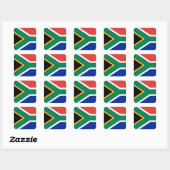 Zuid-Afrikaanse vlag Vierkante Sticker (Vel)