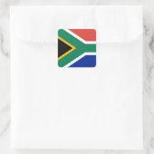Zuid-Afrikaanse vlag Vierkante Sticker (Tas)