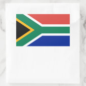 Zuid-Afrikaanse vlag, vlag van Zuid-Afrika Rechthoekige Sticker (Tas)