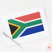 Zuid-Afrikaanse vlag, vlag van Zuid-Afrika Rechthoekige Sticker (Envelop)