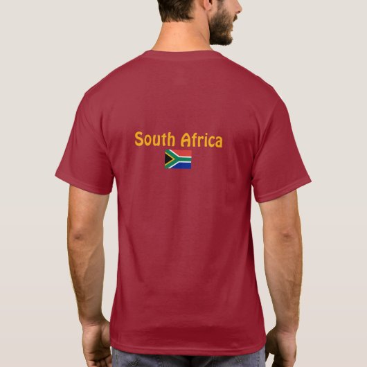 Zuid-Afrikaanse vlag, vlag van Zuid-Afrika T-shirt (Achterkant)