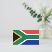 Zuid-Afrikaanse vlag, vlag van Zuid-Afrika Visitekaartje (Staand voorkant)