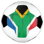 Zuid-Afrikaanse vlag Voetbal (Gedraaid)