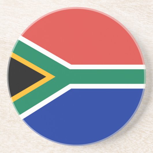 Zuid-Afrikaanse vlag Zandsteen Onderzetter (Voorkant)
