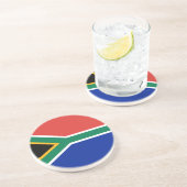 Zuid-Afrikaanse vlag Zandsteen Onderzetter (Zijkant)