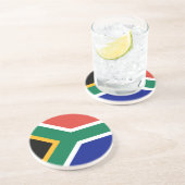 Zuid-Afrikaanse vlag Zandsteen Onderzetter (Zijkant)