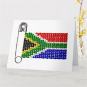 Zuid-Afrikaanse vlag Zulu Bead Kaart (Gele Bloem)
