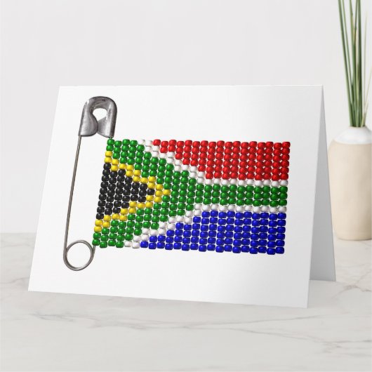 Zuid-Afrikaanse vlag Zulu Bead Kaart (Voorkant)