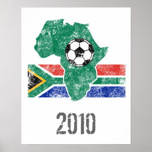 Zuid-Afrikaanse Voetbal Poster
