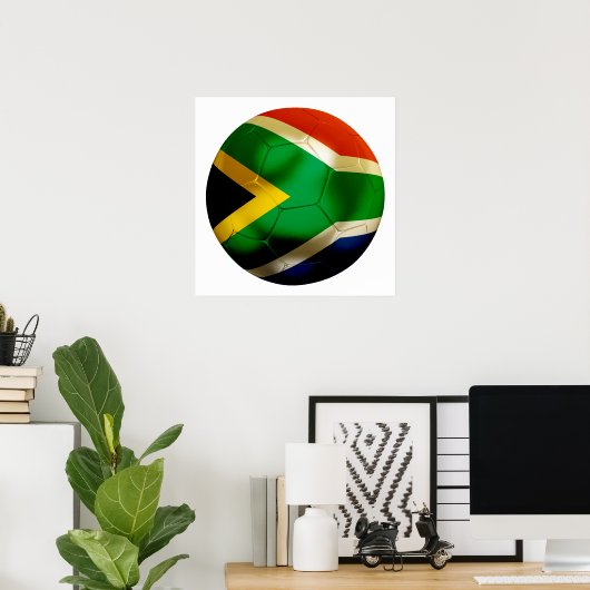 Zuid-Afrikaanse wereld Poster (Thuiskantoor)