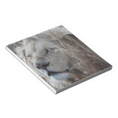 Zuid-Afrikaanse witte lion dicht Notitieblok (Schuin)