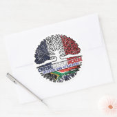 Zuid-Afrikaanse Zuid-Afrika - Franse bomen Ronde Sticker (Envelop)