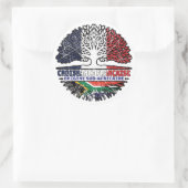 Zuid-Afrikaanse Zuid-Afrika - Franse bomen Ronde Sticker (Tas)