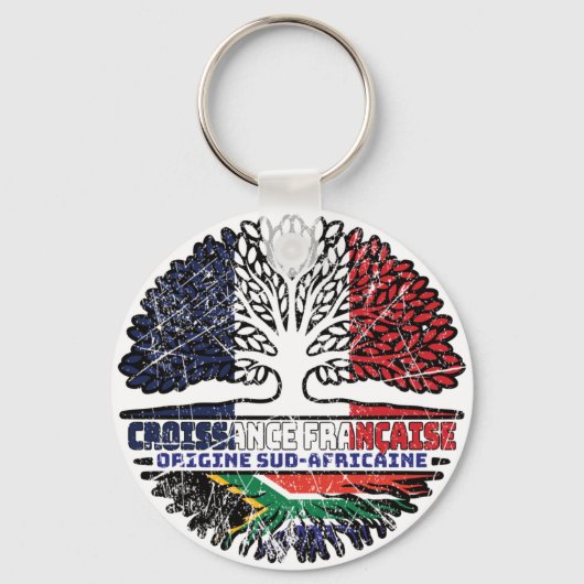 Zuid-Afrikaanse Zuid-Afrika - Franse bomen Sleutelhanger (Voorkant)