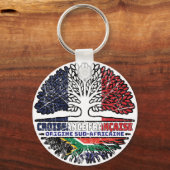 Zuid-Afrikaanse Zuid-Afrika - Franse bomen Sleutelhanger (Voorkant)