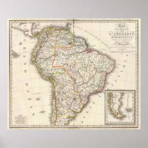 Zuid - Amerika 12 Poster