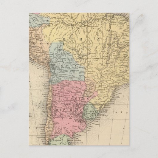 Zuid-Amerika 21 Briefkaart (Voorkant)